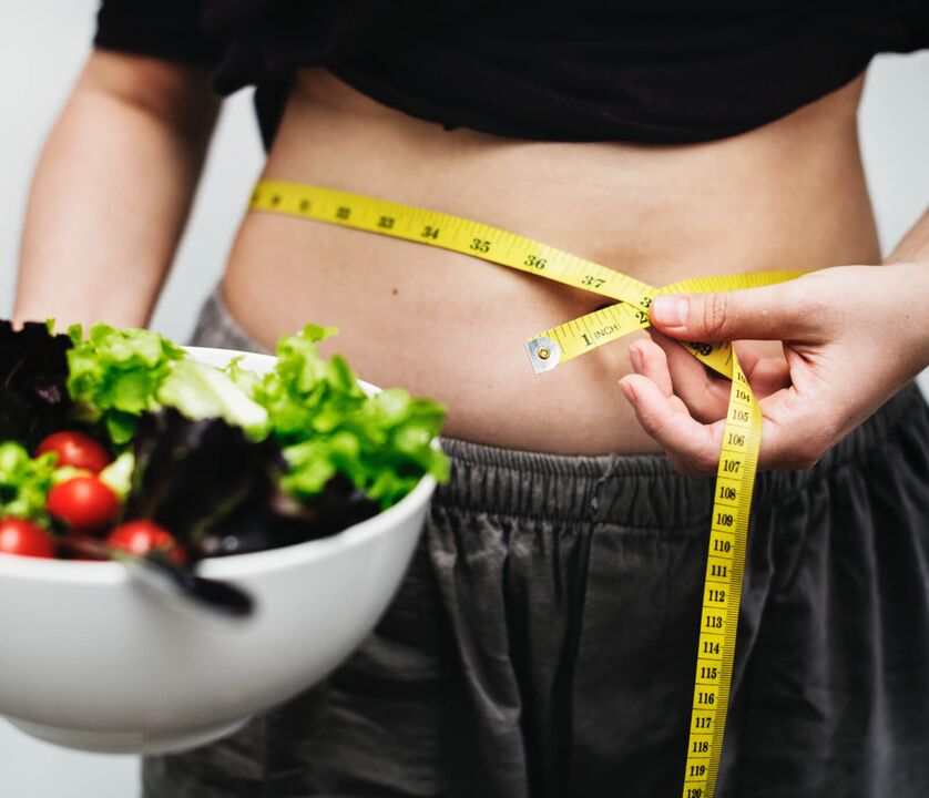 For weight loss, most of the diet should be vegetable dishes.